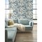 York Wallcoverings Antique Floral in Wedgewood Blue and Grey Wallpaper KC1845 - alternate 6