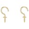 Prosource Cup Hook, 3/4 in Opening, 4.5 mm Thread, 2-1/16 in L, Brass, Brass LR-387-PS - alternate 1
