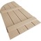 Ekena Millwork Rough Cedar 4 Board Joined Board-n-Batten w/Quarter Round Arch Top Faux Wood Shutters, 22W x 84H, PR SHUBJQ22X84RCPR - alternate 11