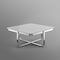 Homeroots 35" Light Gray And Silver Metallic Wood And Stainless Steel Square Coffee Table 543859 - alternate 9