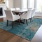 Homeroots 3' X 5' Teal Blue And Gray Abstract Washable Indoor Outdoor Area Rug 596890 - alternate 9