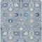 Homeroots 9' X 12' Denim Blue Ivory And Beige Oriental Washable Indoor Outdoor Area Rug 598038 - alternate 9