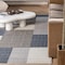 Homeroots 5' X 8' Gray And Blue Geometric Distressed Indoor Outdoor Area Rug 559060 - alternate 9