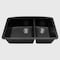 Msi Black Quartz 32in x 19in Undermount 60/40 Double Bowl Kitchen Sink ZOR-QTZ-DBSNK-0106 - alternate 4