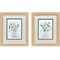 Homeroots Set Of Two Petite And Sweet Brown Framed Wall Art, 2PK 649164 - alternate 4