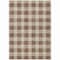 Homeroots 9' X 12' Brown And Beige Plaid Washable Indoor Outdoor Area Rug 595383 - alternate 9
