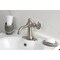Kingston Brass One-Handle Single-Hole Bathroom Faucet with Knurled Handle and Push Pop-Up Drain, Brushed Nickel KSD3548RKZ - alternate 4