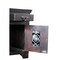 Homeroots 30" Dark Brown Solid Wood One Drawer Nightstand 488752 - alternate 5