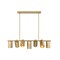 Z-Lite Lumina Modern Gold 7 Light Linear Chandelier 7520-7L-MGLD - alternate 8