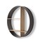 Homeroots 36" Black And Brown Metal And Wood Circular Multi Tier Shelf 608665 - alternate 5