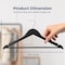 Serenelife 50-Pack Wooden Coat Hangers, 50PK SLHWDBLK50 - alternate 5