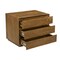 Homeroots 24" Tan Solid Wood Distressed Three Drawer Nightstand 612089 - alternate 8