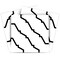 Homeroots 4" X 4" Black and White XL Prism Peel and Stick Removable Tiles 399915 - alternate 3