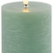 Homeroots Set of Two Green Flameless Pillar Candles, 2PK 633853 - alternate 6