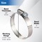 Grizzly Supply Hose Clamp, SAE 52, 304 Stainless Steel, Zinc Screw, 2-13/16 to 3-3/4 in Clamping Dia, 10PK #52P HC - alternate 9