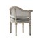 Homeroots 24" Gray and Beige Linen Arm Chair 533999 - alternate 8