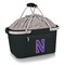 Picnic Time Family Of Brands NCAA Northwestern Wildcats Metro Shopping Basket - Insulated Picnic Basket 645-00-175-434-0 - alternate 1