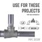 Stz Industries 1-1/4 in. FIP X 1 in. D FIP 1 in. D FIP Black Iron 3.9 in. L Reducing Tee 310RT-11411 - alternate 8