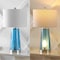 Jonathan Y Tryon 26" Modern Minimalist Glass/Iron Nightlight LED Table Lamp, Chrome/Clear Blue, 2PK JYL1137B-SET2 - alternate 10