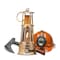 Kings County Tools Oil Lamp Handmade 10 in Tall Miners Lamp with Brass Body, Glass Chimney, & Mesh Screen Lantern GW87A01-18 - alternate 9