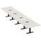 Skutchi Designs 20ft Rectangular Conference Table With Power | Harmony Series | 20 Person Meeting Room Table HAR-REC-48x240-T.BK-K458-EBLK - alternate 1