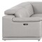 Homeroots Ash Gray Leather Power Reclining U Shaped Eight Piece Corner Sectional With Console 643928 - alternate 5