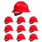 Malta Dynamics Full Brim Hard Hat, Polyethylene, 4 Point Ratchet, Type 1, Class E and G, Red HHR2004-Case - alternate 1