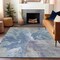 Homeroots 10' X 14' Denim Blue And Linen Abstract Washable Indoor Outdoor Area Rug 615601 - alternate 9