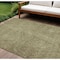 Homeroots 8' X 10' Green Beige And Brown Abstract Washable Indoor Outdoor Area Rug 597013 - alternate 1
