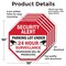 Signmission Security Alert Parking Lot Under 24, 10 inch X 10 inch, Aluminum Metal Signs, 5PK OC-A-5Pack-10-116 - alternate 6