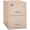 Fireking 2 Drawer, 2 Hr Fire & Impact Rated, Vertical, 31" depth Letter Champagne 2-1929-2CH - alternate 1