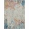 Homeroots 5' X 8' Teal Blue Abstract Washable Indoor Outdoor Area Rug 607729 - alternate 9