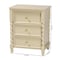 Bali & Pari Kyla Nightstand with Spindle Legs - 3-Drawer Bedside Table with Turned Detailing and Inset Paneling 270-14785-ZORO - alternate 10