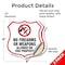 Signmission No Guns Shield Sign No Firearms Or Weapo, 6 inch X 6 inch, Vinyl Decal, 2PK SHI-D-2PACK-6-395 - alternate 5