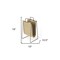 Homeroots Hanging Burlap And Iron Magazine Rack 389460 - alternate 7