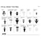 Performance Tool 418 pc. Honda Trim Clip Assortment, Auto Body Retainers, Fasteners, Case W5244 - alternate 3