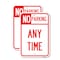 Signmission No Parking at Anytime, 18'' X 24'' 2 Signs, Heavy Gauge Aluminum, 2PK A-1824-2PACK-23763 - alternate 1