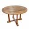 Homeroots 48" Brown Round Solid Teak Wood Dining Table 476414 - alternate 6