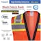 Protectx Class 2 High Visibility Safety Vest, 6 Pockets, Zipper Front, Mesh Back, Lime Orange/Black SV-120SM4-ORBK-M - alternate 8