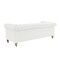 Homeroots 92" Cream Linen Chesterfield Wood Sofa 543988 - alternate 9