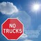 Signmission No Trucks, 4 inch X 4 inch, Vinyl Decal, 2PK OC-D-2PACK-4-267 - alternate 4