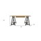Homeroots 60" Ivory and Black Solid Wood Executive Desk 489176 - alternate 9