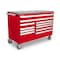Tekton Rolling Tool Cabinet, 11 Drawer, Red, Steel, 60 in W x 27 in D x 41-1/2 in H OCL63202SST - alternate 1