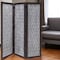 Homeroots 70" Brown Folding Three Panel Screen Room Divider 342749 - alternate 6