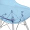 Leisuremod Dover Dining Side Chair with Acrylic Legs, Transparent Blue, 4PK EPC19TBU4 - alternate 8
