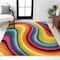 Jonathan Y Flow Abstract Swirl Red/Yellow/Blue 3 ft. x 5 ft. Area Rug DZC100A-3 - alternate 1