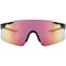 Ironwear Scratch Resistant UV Blocking Safety Glasses with Curved Lens, Black, Red Mirror 3595-B-RM - alternate 1