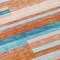 Homeroots 5' X 8' Orange Teal Blue And Salmon Striped Washable Indoor Outdoor Area Rug 613309 - alternate 9
