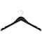 Nahanco 17in Black Rubberized Wooden Shirt Hanger, 100PK 20817 - alternate 1