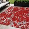 Homeroots 5' X 8' Red Ivory And Gray Striped Washable Indoor Outdoor Area Rug 600919 - alternate 1
